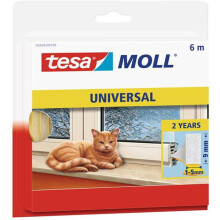 tesamoll ® Foam Seal Windows + Door 6m/9mm/1-5mm White