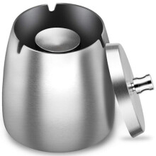 Stainless Steel with Lid Heavy Storm-Wind Non-Slip Base