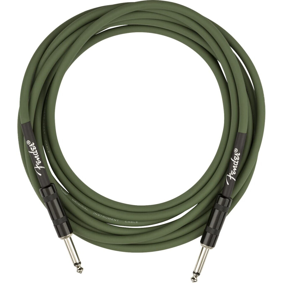 FenderÂ® Strummer Pro Cable Grab Green Joe Strummer Signature Instrument Cable 4 Metres