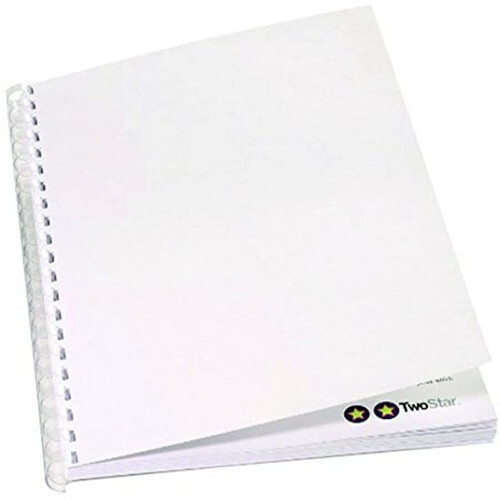 GBC 220 GSM A4 Traditional Binding Covers - White (100 Pack)