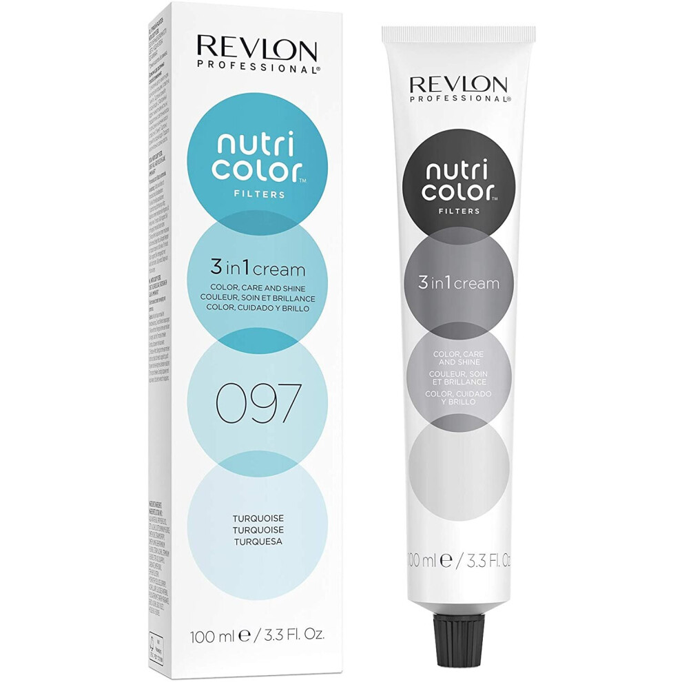 Revlon Nutri Color Filters, Semi Permanent Hair Colour Conditioner, 097 Turquoise, 100 ml