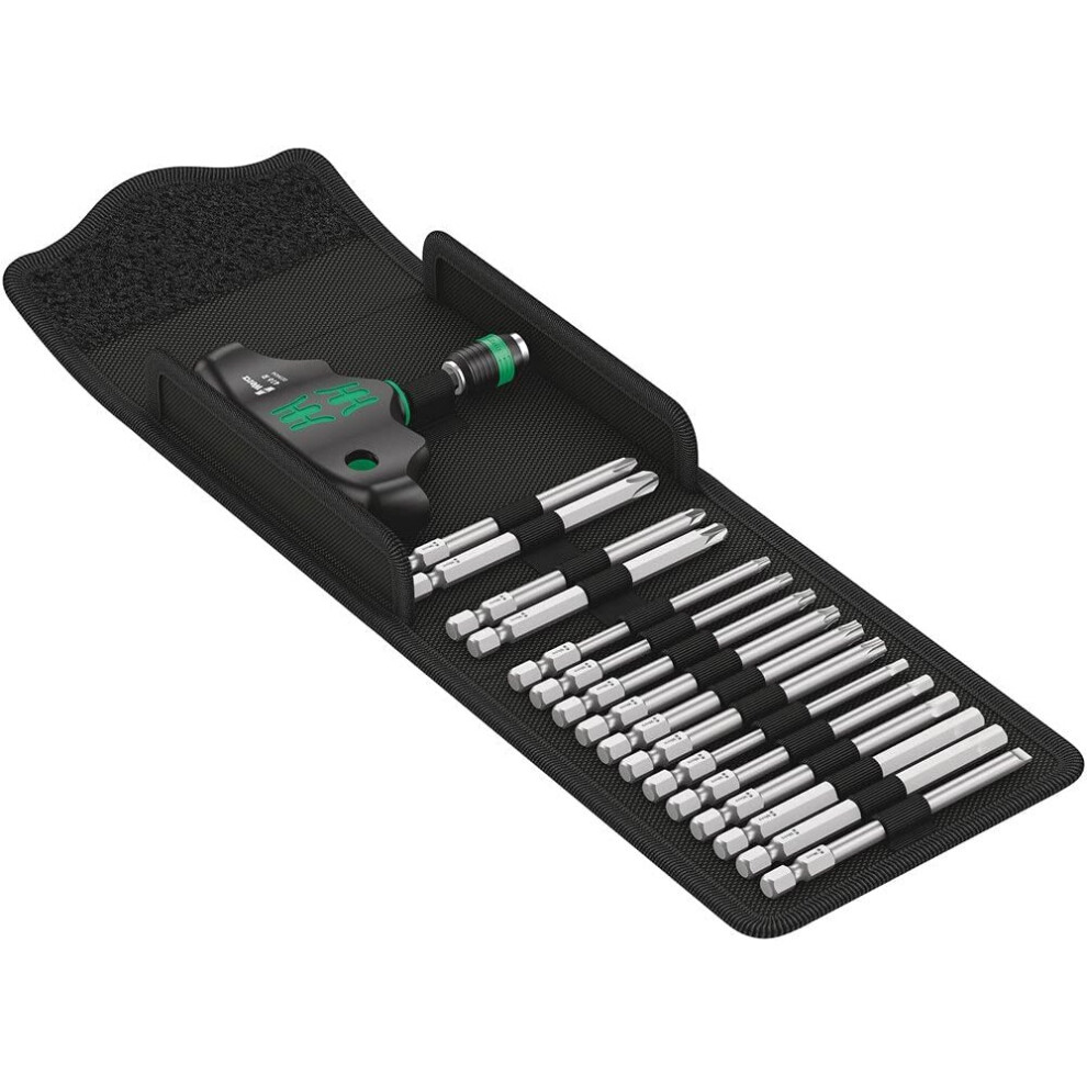 Wera 05057470001 Kraftform Kompakt 400 Hand Holder and bit Set