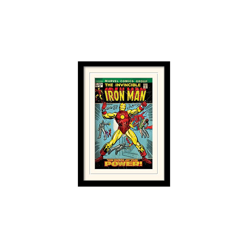 MARVEL Iron Man (Birth of Power) 30x40 cm Mounted & Framed