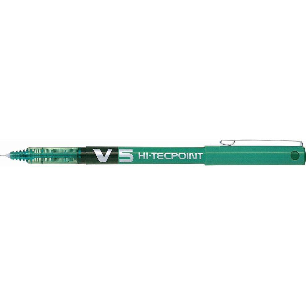 Pilot V5 Liquid Ink Rollerball 0.5 mm Tip (Single Pen) - Green