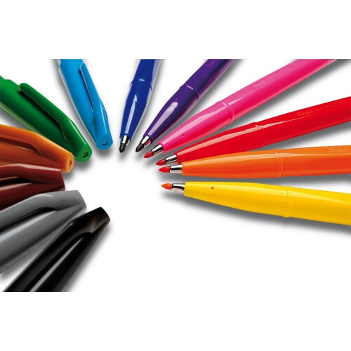 Pentel Pentel Sign Pen - Yellow Pack med 12 S520 -G 2