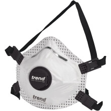 Trend RPE FFP3V Valved Respirator Mask - Lightweight Molded FFP3 Protection Against Fine Particles 5-Pack