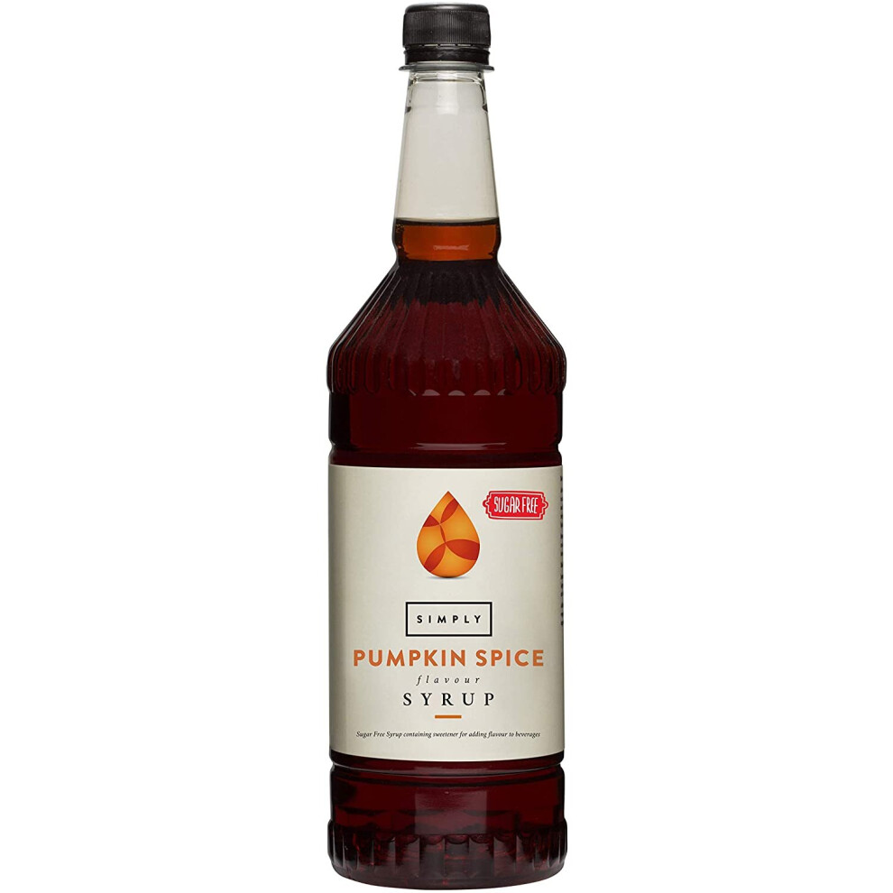 Simply 1 Litre Bottle Of Sugar Free Pumpkin Spice Flavour Syrup