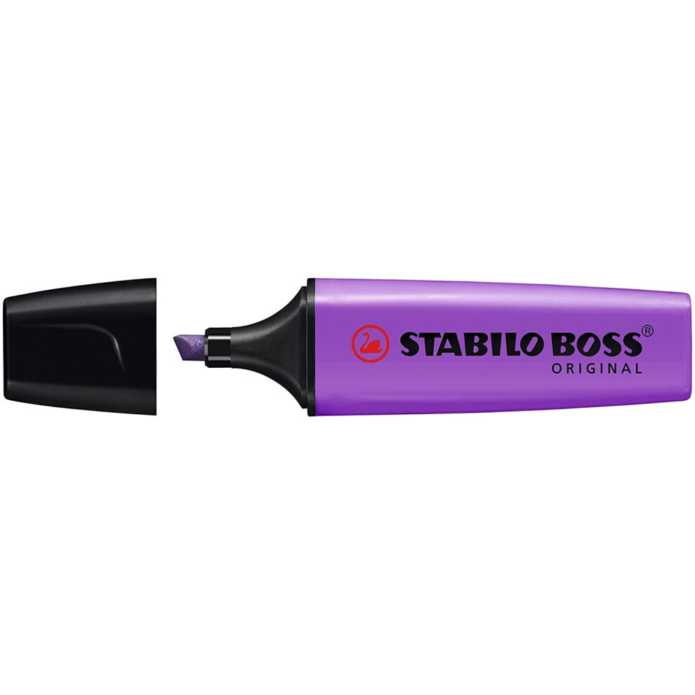 Stabilo BOSS original highlighter chisel tip lavender ink colour x 1 single pen