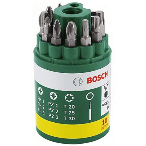 Bosch Bosch Home and Garden 2607019452 10pc Screwdriver Set (Ph,Pz,Torx)