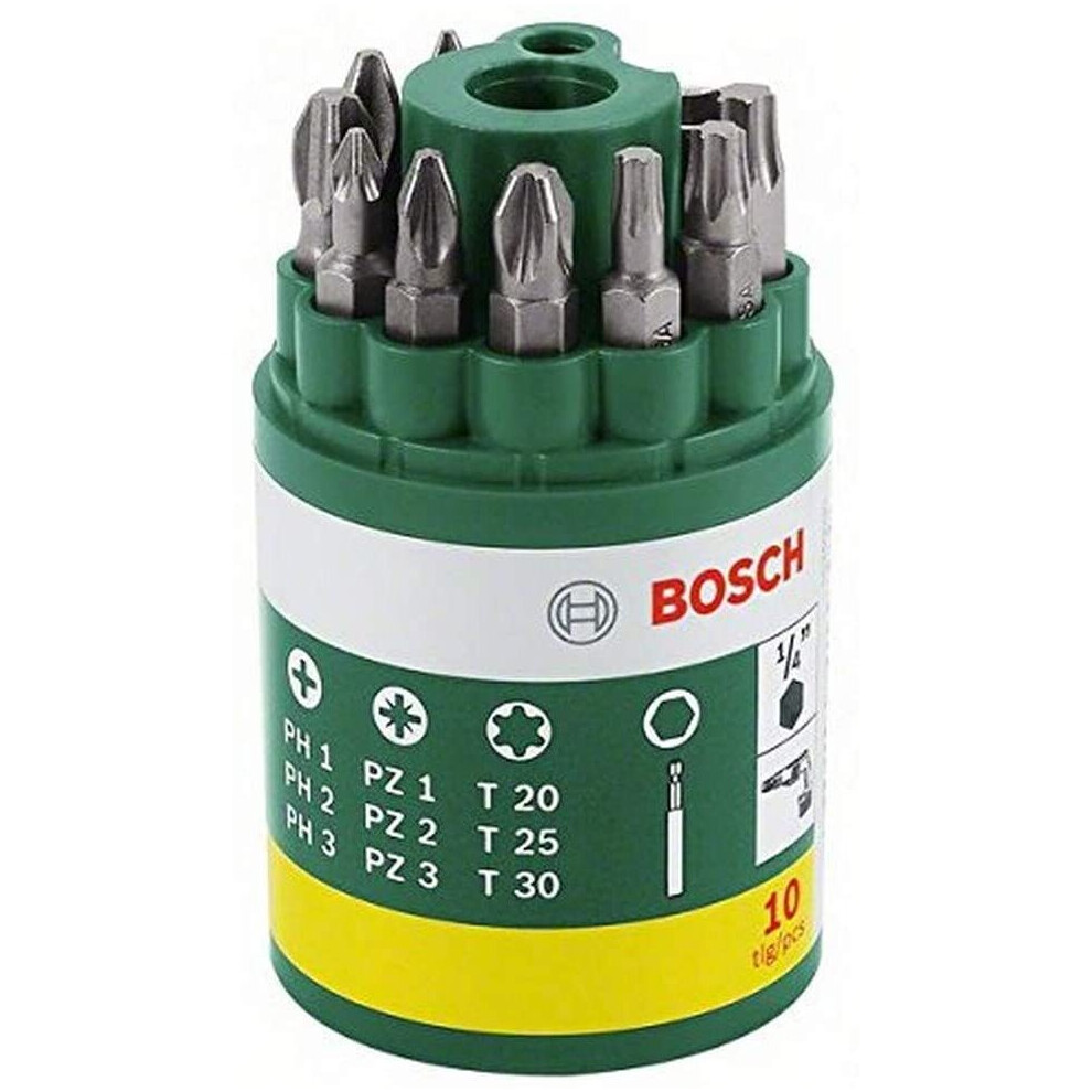 Bosch Home And Garden 2607019452 10Pc Screwdriver Set (Ph,Pz,Torx)