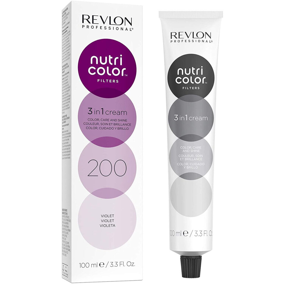Revlon Nutri Color Filters, Semi Permanent Hair Colour Conditioner, 200 Violet, 100 ml