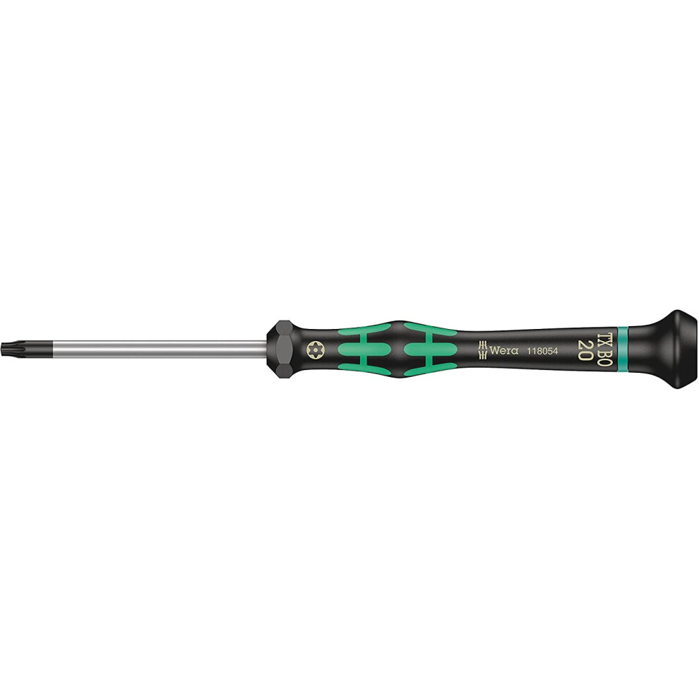 Wera 05118054001 Bo-Screwdriver For Tamper-Proof 2067 Tx20x60mm, Tx 20 X 60 Mm Silver