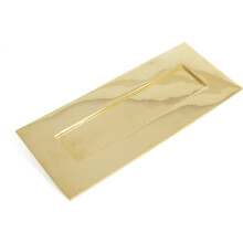 From the Anvil 33060 Small Cast Letterplate-Polished Brass