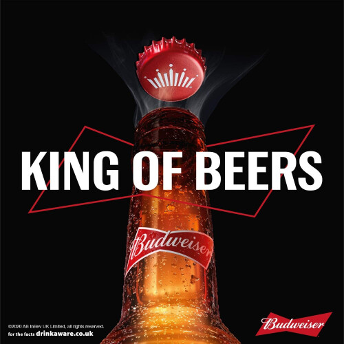 Budweiser Zero 0.0% Alcohol Free Lager Beer Cans 24 x 330 ml 2
