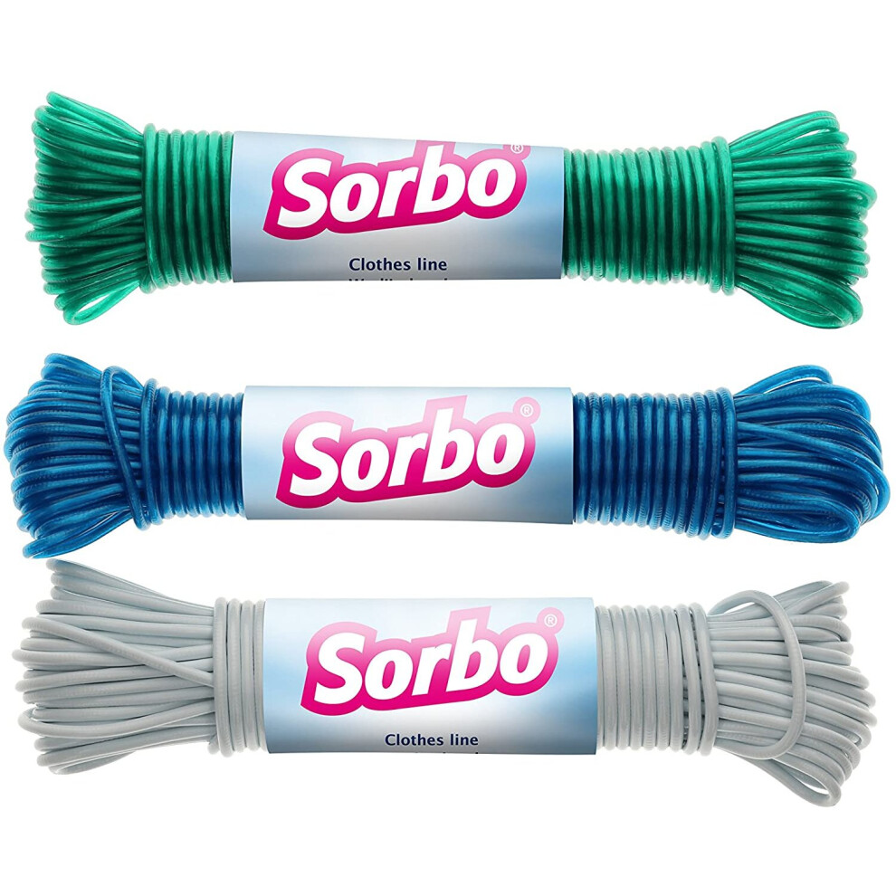 Sorbo 20M Steel Core Clothes Lines, Colour May Vary