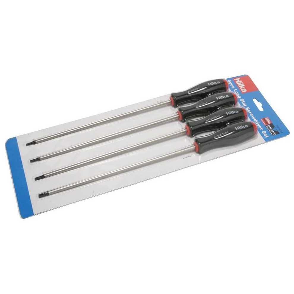 Hilka 37204000 Long Star Screwdriver Set, 4 Piece