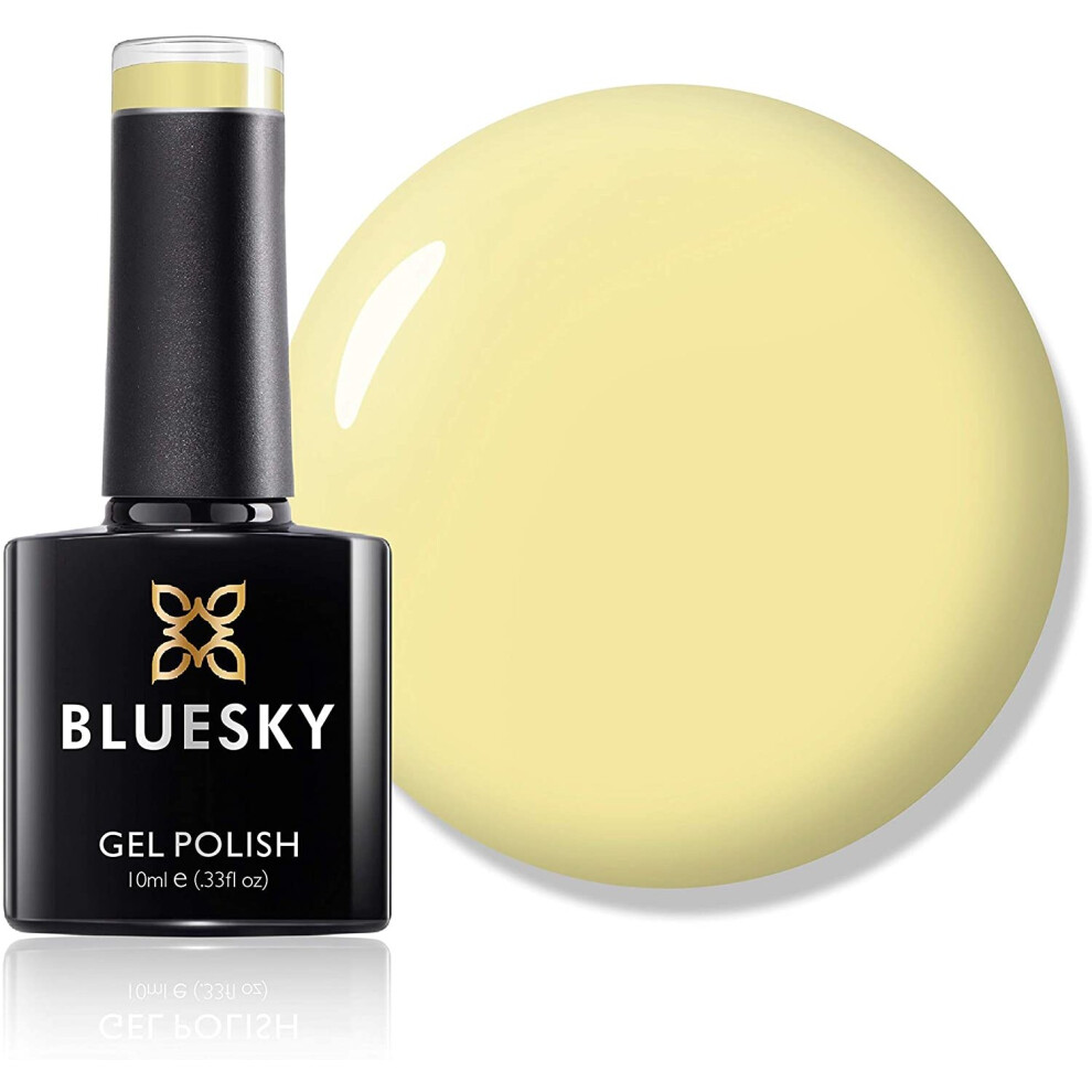 Bluesky Gel Nail Polish, Spring 2021 Collection, Virtuoso Air Ss2103, 10 ml, Nude, Pale, Pastel, Yellow, Cream (Requires Curing Under LED or UV Lamp)