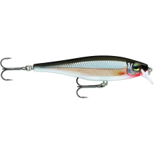 Rapala BX Minnow Lure with Two No. 6 Hooks, 0.6-1.2 m Swimming Depth, 7 cm Size, Silver