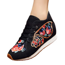 (blue, 4) Vintage Beijing Cloth Shoes Embroidered Shoes