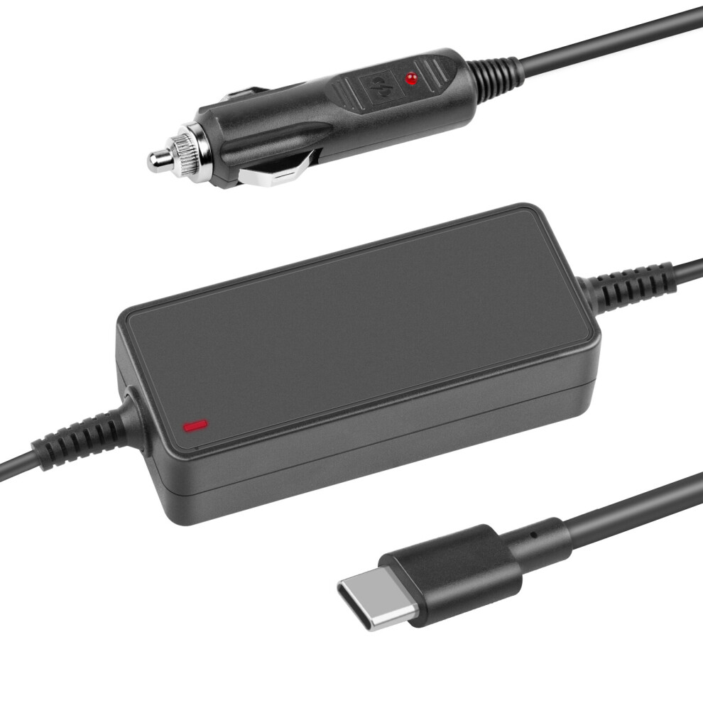 Futurebatt 90W Usb-C Car Charger For Dell Latitude/Xps/Precision,Hp Spectre/Elitebook,Lenovo Thinkpad/Yoga/Ideapad,Acer Chromebook/Swift,Google,Samsung,Zenbook
