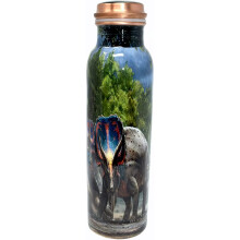 Pure Copper Meena Indoor And Outdoor Leak Proof Joint Water Bottle