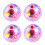 4-Pack LED Motion Cat Balls - Light-Up Interactive Cat Toy (3.4 cm Diameter) 1