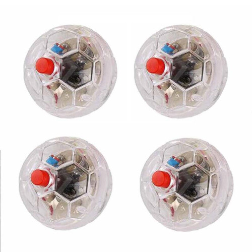 4-Pack LED Motion Cat Balls - Light-Up Interactive Cat Toy (3.4 cm Diameter) 2