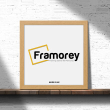 (25x25 Inch) Square Size Oak Picture Frame Wall Art Frames Flat Wooden Effect Poster Frame