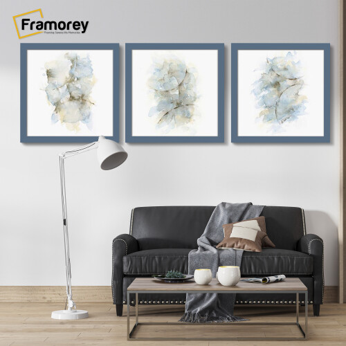 (30x30 CM) Square Size Dark Grey Picture Frame Wall Art Frames Flat Wooden Effect Poster Frame 2