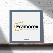 (30x30 CM) Square Size Dark Grey Picture Frame Wall Art Frames Flat Wooden Effect Poster Frame