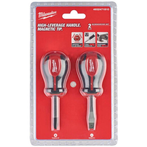 Milwaukee Milwaukee Tri-lobe Hand Screwdriver Stubby Set 2pc 4932471810