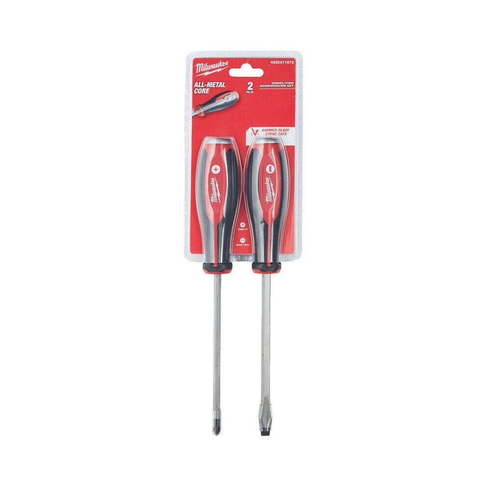 Milwaukee Tri-lobe Demolition Screwdriver Set All Metal Core 4932471872