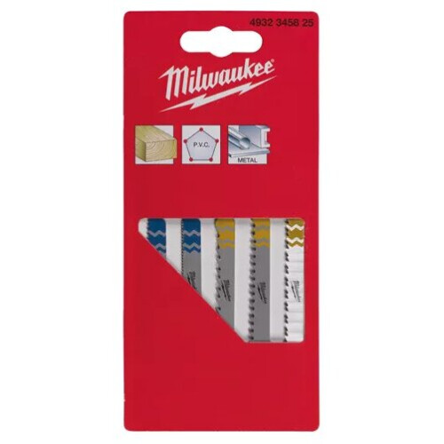 Milwaukee Milwaukee Jigsaw Blade Set - 5pcs 4932345825