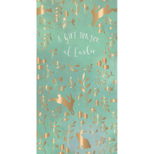 Gift For You Foiled Money Wallet Card Easter Gift Card Money Holder Cards