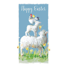 Easter Spring Lamb & Chick Money Wallet Card Easter Gift Card Money Holder Cards