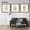 (40x40 CM) Square Size Rustic Oak Picture Frame Wall Art Frames Flat Wooden Effect Poster Frame 8