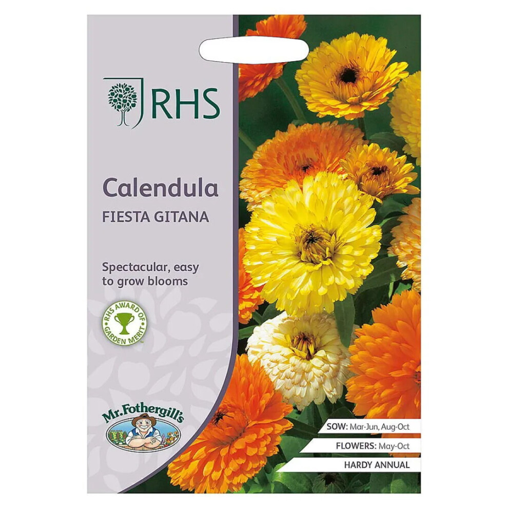 Mr Fothergill's Mr.fothergill's Rhs Grow Your Own Calendula Fiesta Gitana Seeds Packet