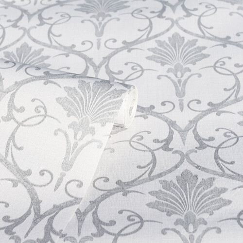 Arthouse Arthouse Artistick Devine Damask Grey Self Adhesive Wallpaper 300217 1