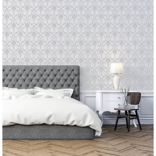 Arthouse Arthouse Artistick Devine Damask Grey Self Adhesive Wallpaper 300217 2