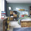 Low Bookcase with 2 Doors and 2 Drawers in Walnut and Dark Matera Grey 3