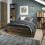 Brooklyn Bookcase in Walnut and Dark Matera Grey 4