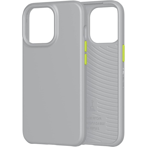 Tech21 Eco Slim 100% Biodegradable Phone Case [ For Apple iPhone 13 PRO ] 10ft Multi-Drop Protection Cover - Grey 2
