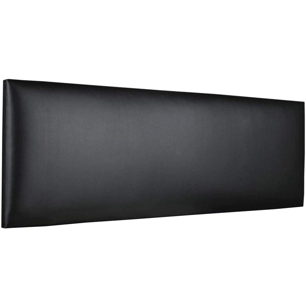 (Black) 4ft Headboard in Faux Leather