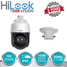 (Ceiling Bracket) Hilook PTZ Camera 2MP 1080P 15X Zoom PTZ TVI 100M IR PTZ-T4215I-D