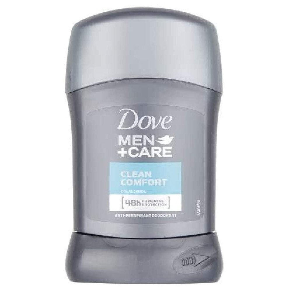 Dove for Men Clean Comfort Stick Anti-Perspirant Deodorant, 50ml