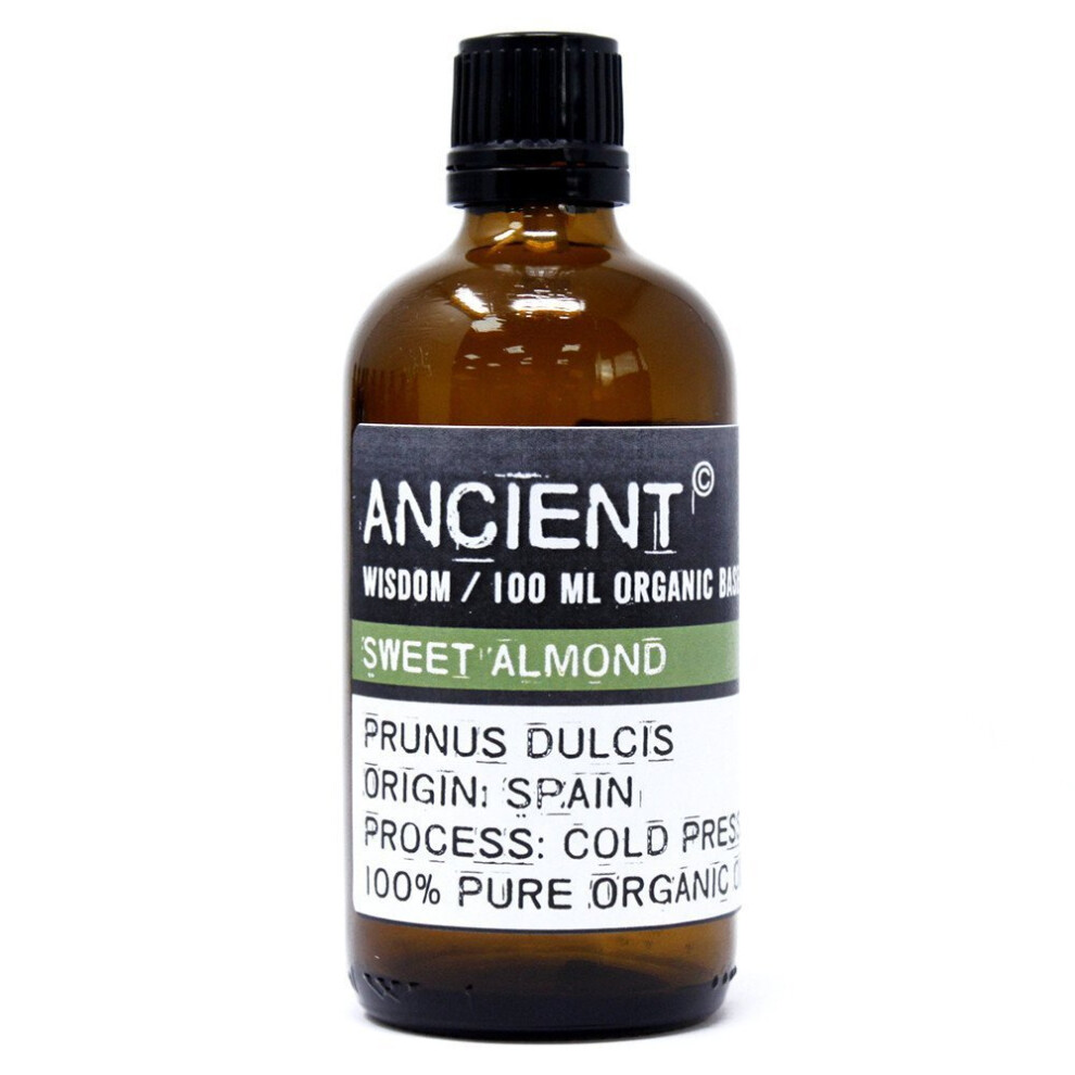 Ancient Wisdom Sweet Almond Organic Base Oil 100Ml Orgbo-01 Aw