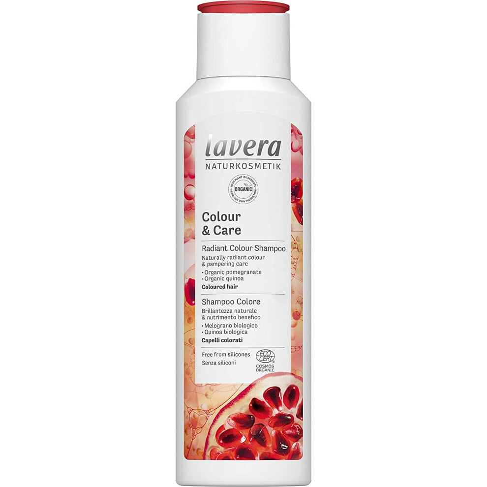lavera Shampoo Colour and Care  Radiant Colour Shampoo  Hair Care  Natural Cosmetics  Vegan  Certified  250ml