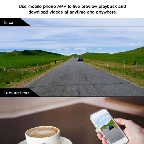 1080P Full HD Len Auto DVR Front WiFi Video Dash Cam Recorder G Sensor 1
