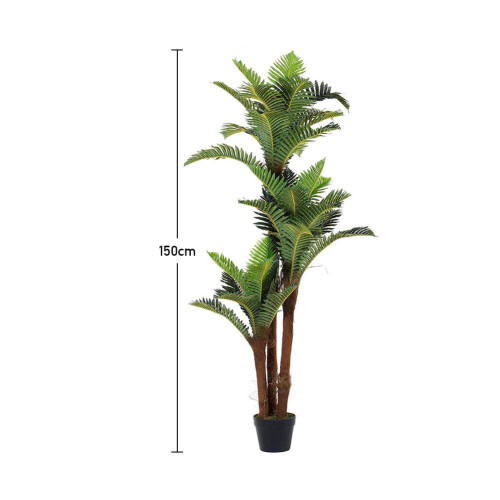 Living And Home 150CM Large Artificial Fern Tree Plant with Pot 1