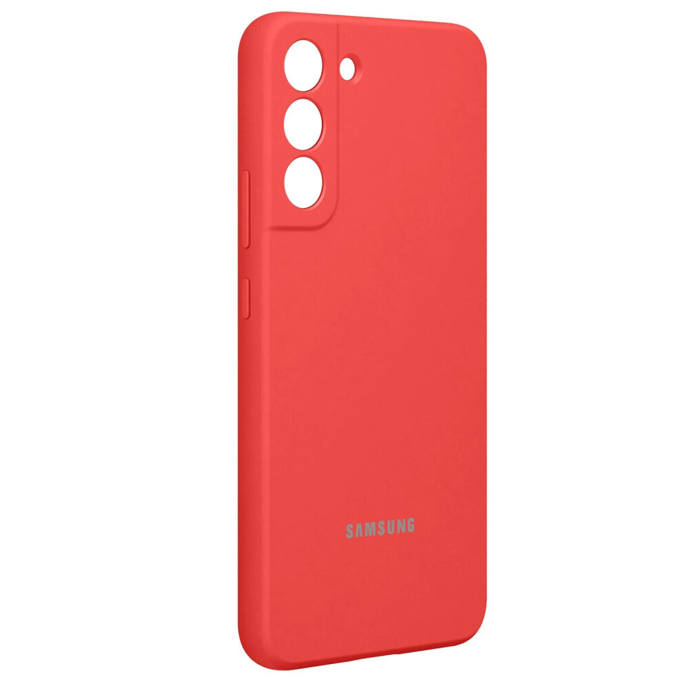Genuine / Official Samsung Galaxy S22+ Plus Silicone Case Cover - Glow Red - New - Image 3
